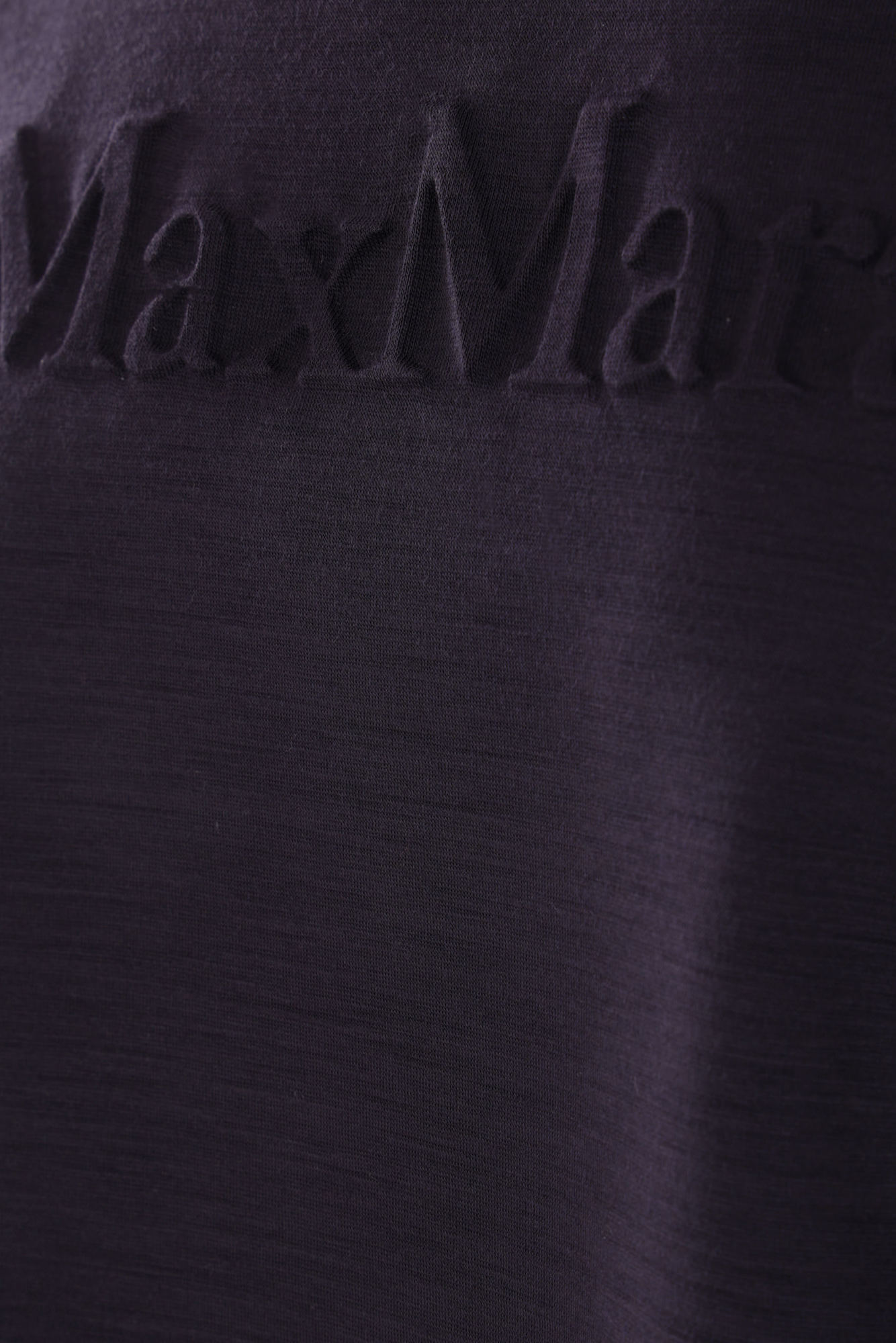 Max Mara Zip Detailed Crewneck T-shirt In Black