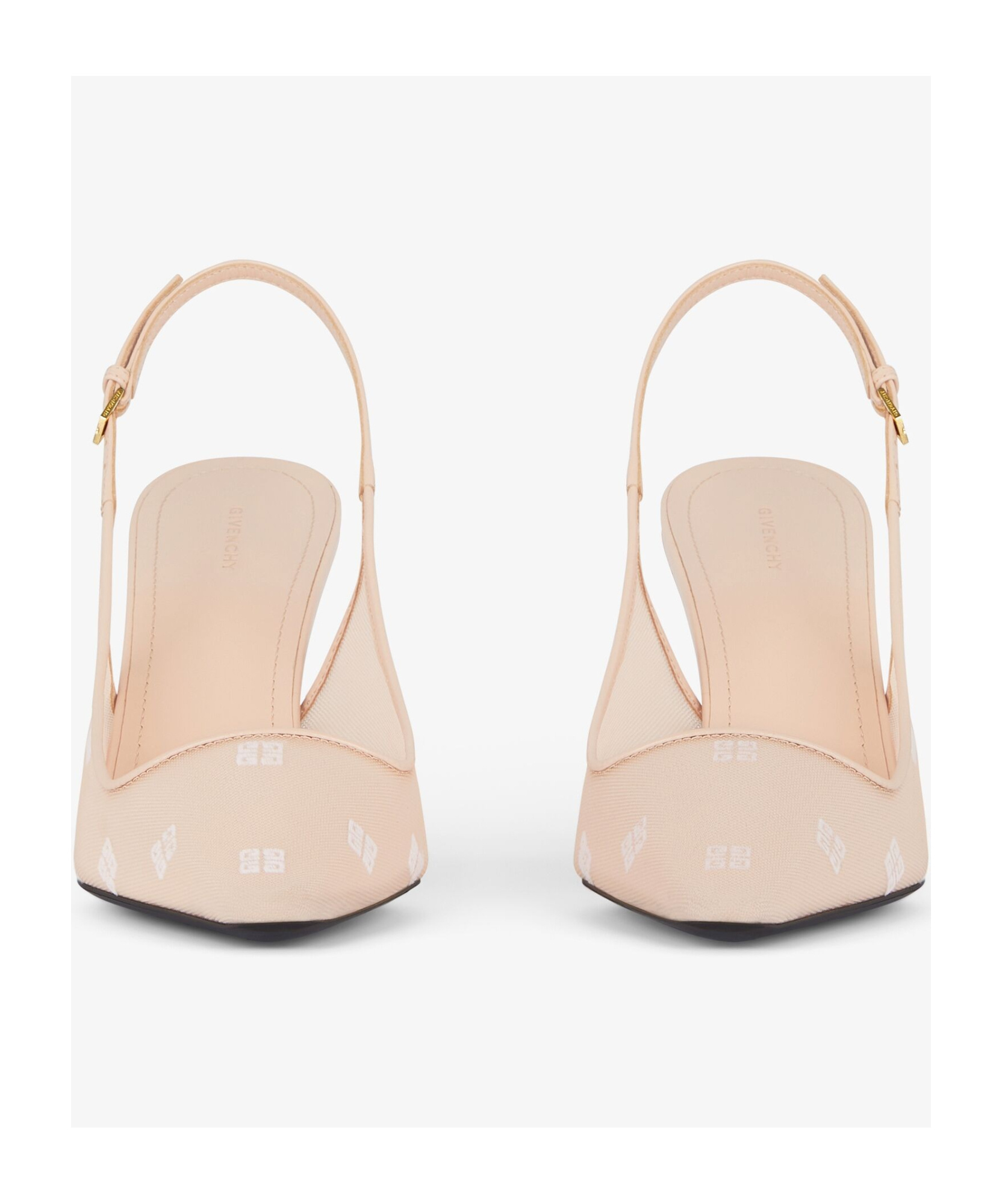 Givenchy G Cube Mesh Slingback Pumps In Nude