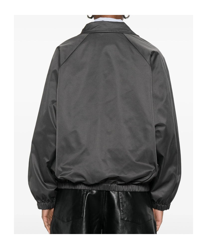 The Frankie Shop Stand Collar Casual Jacket In Gray