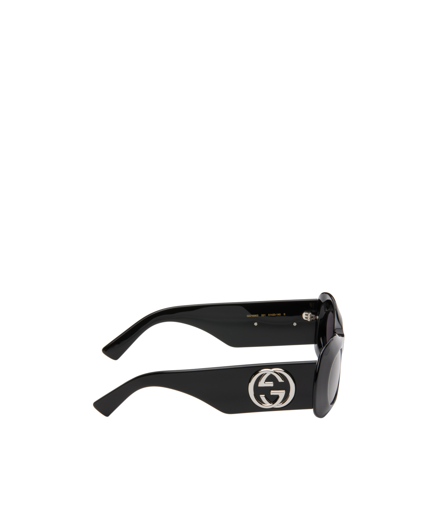Gucci Interlocking G Oval-frame Sunglasses In Gray
