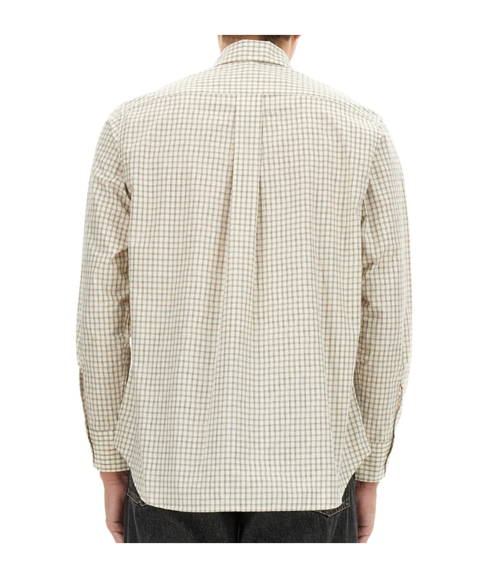 Sunflower Regular Fit Check Pattern Shirt In White