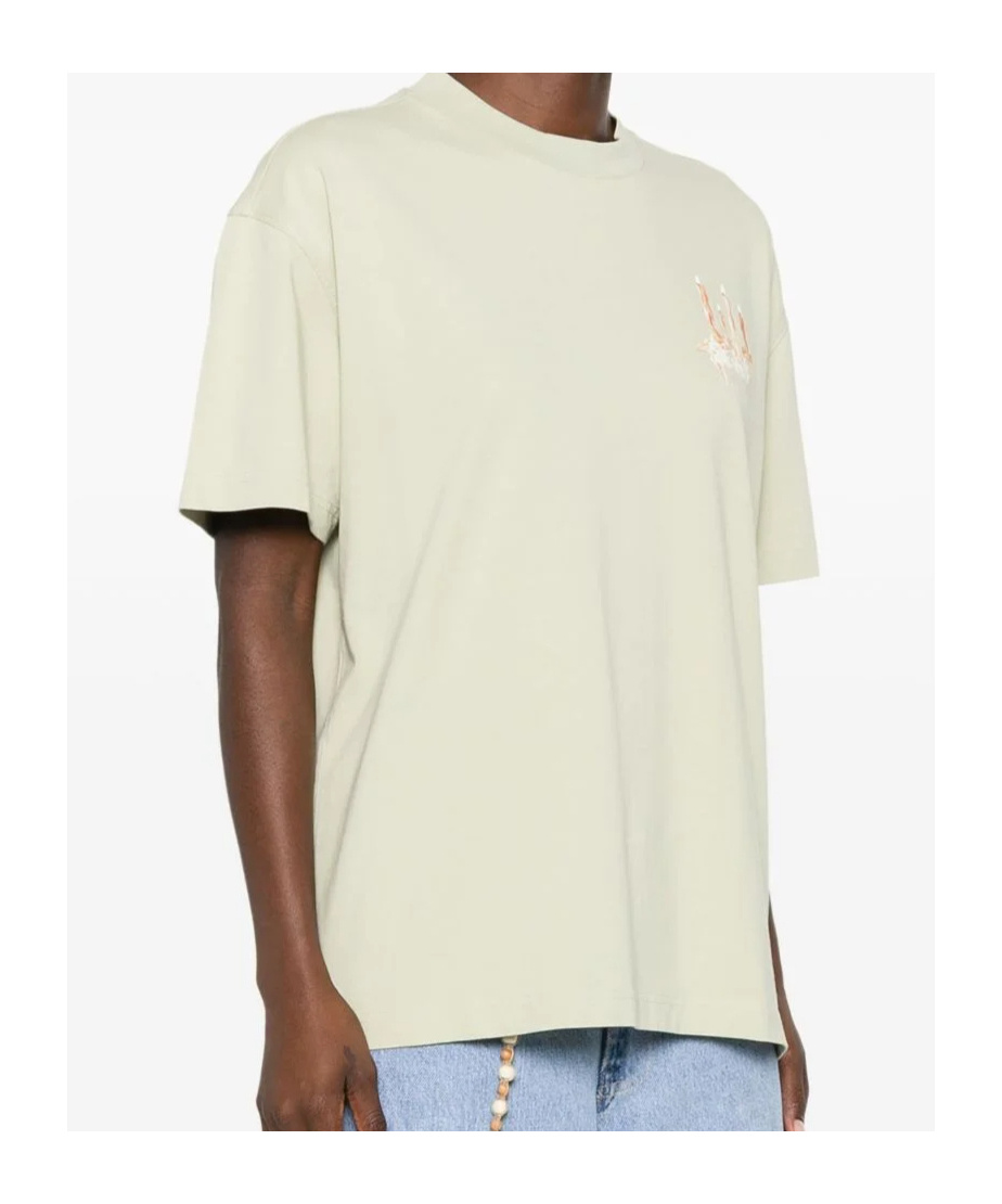 Off-white Printed T-shirt In Green
