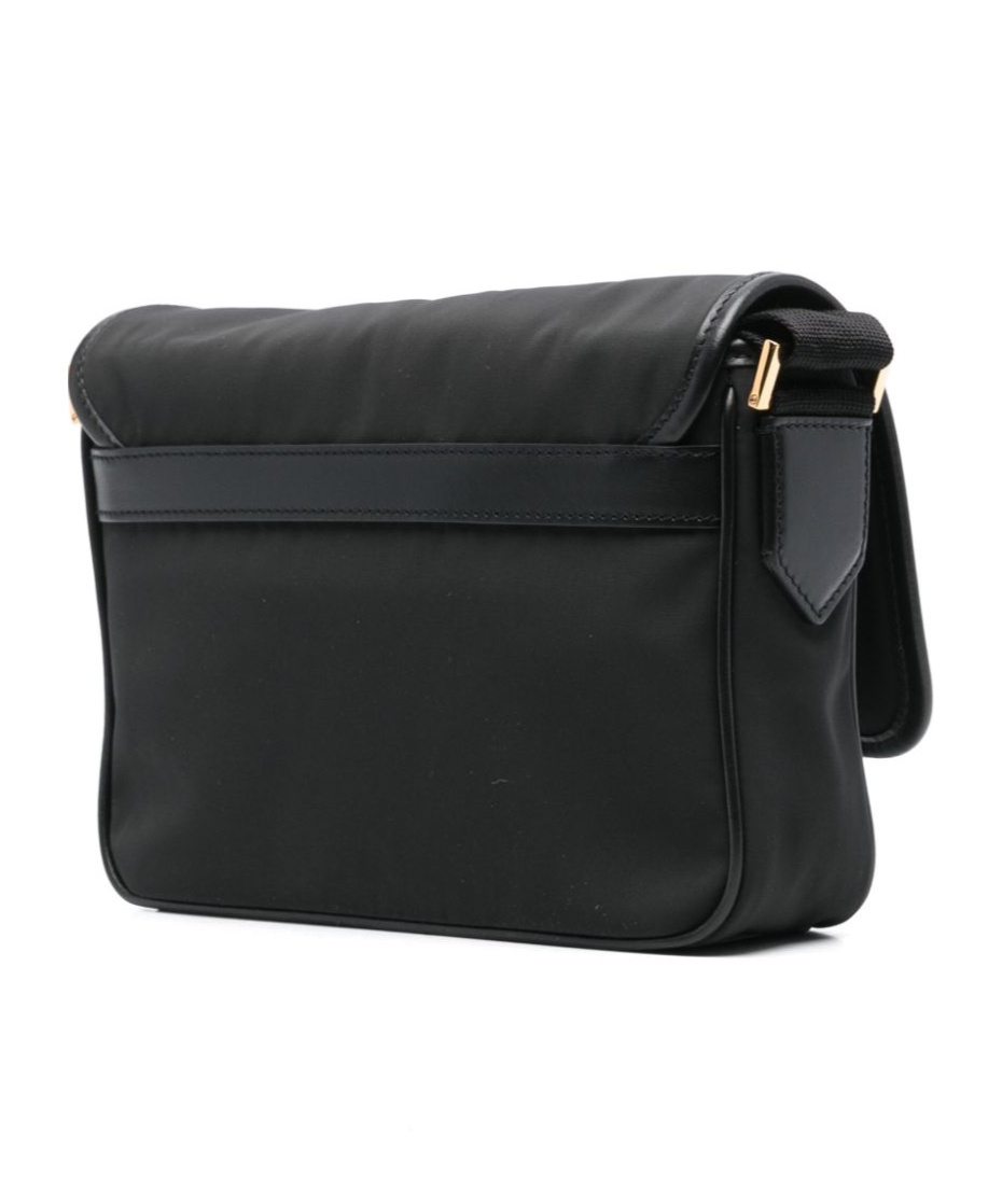 Tom Ford Logo-patch Messenger Bag In Black