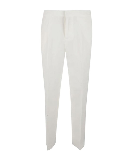 Fabiana Filippi Tailored White Trousers With Streamlined Design In White