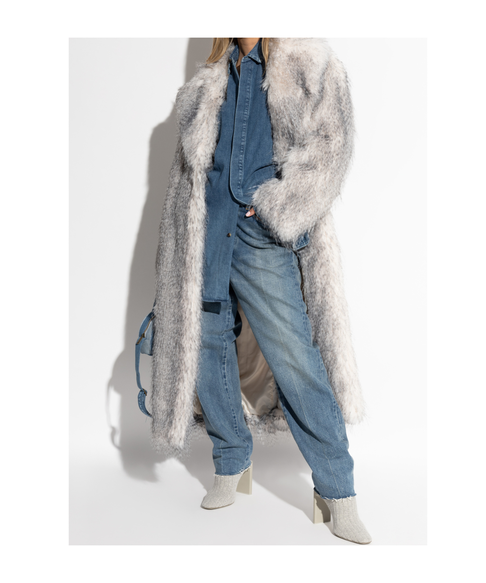 Fear Of God Denim Shirt In Blue