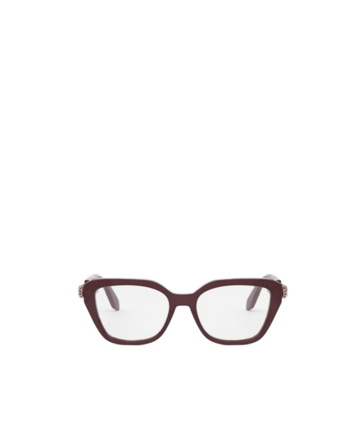 Bvlgari Bulgari Geometric Frame Glasses In White