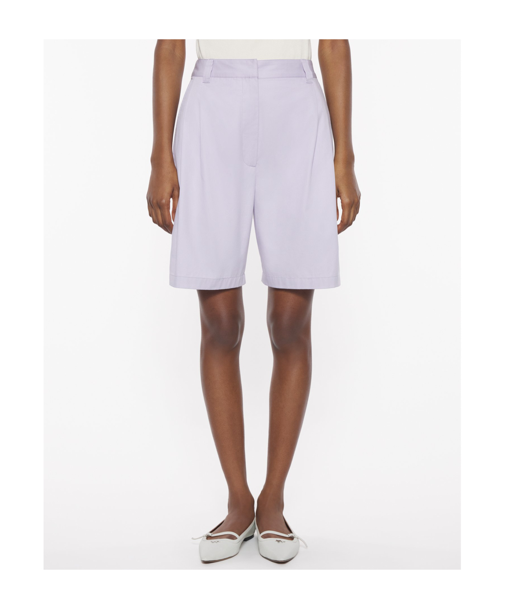 Maison Kitsuné Casual Pleated Bermuda Shorts