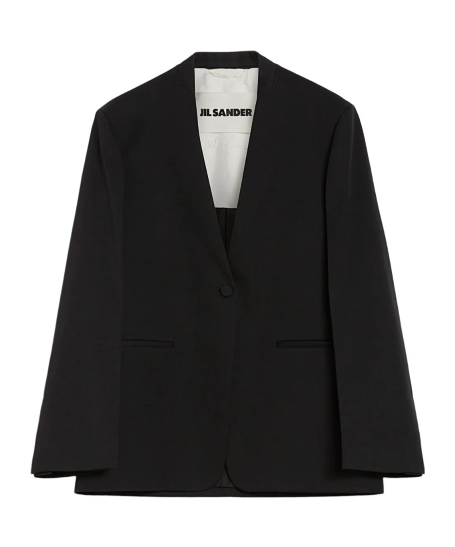 Jil Sander Wool Blazer In Black