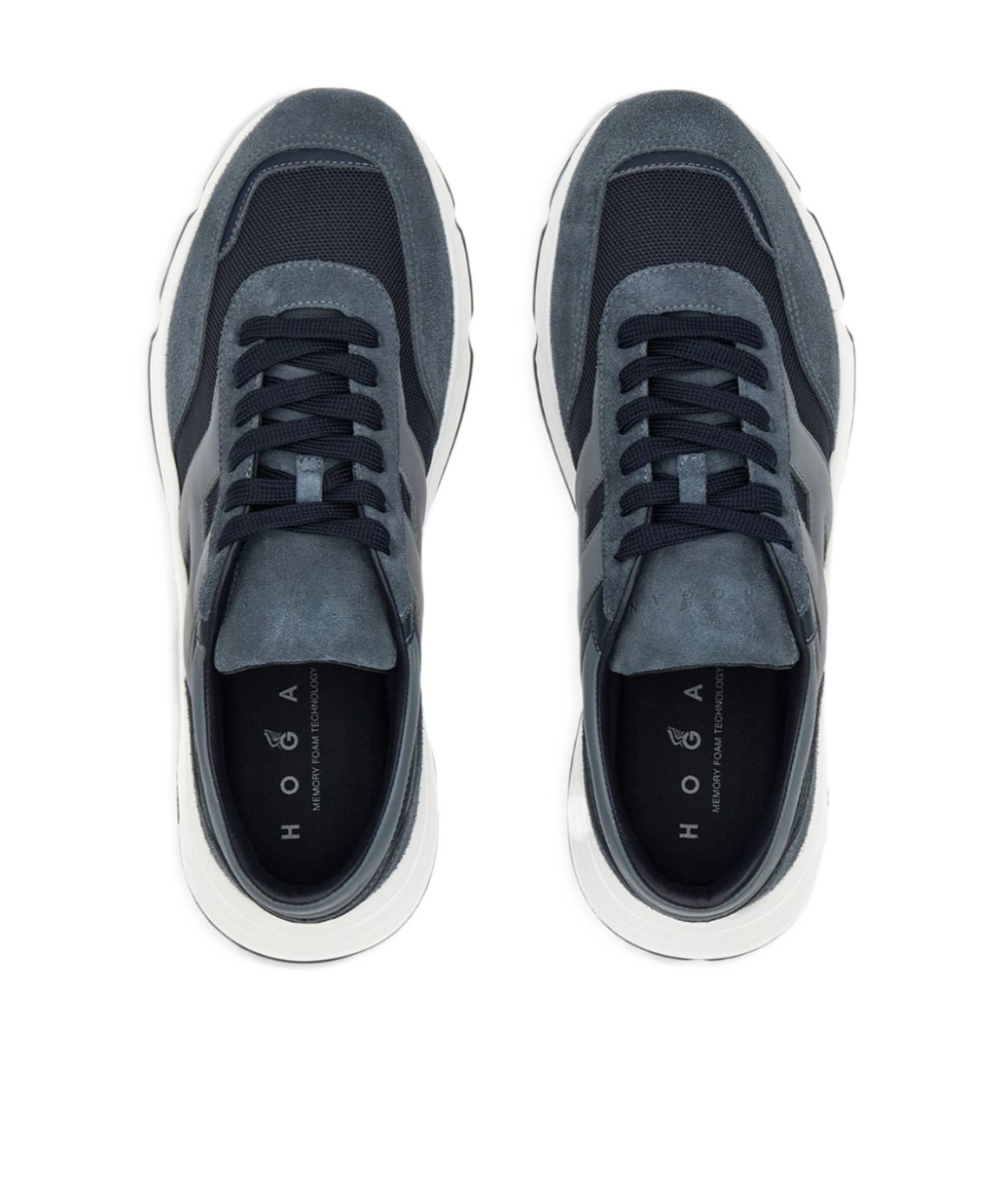 Hogan Hyperlight - Suede And Canvas Sneakers In Blue