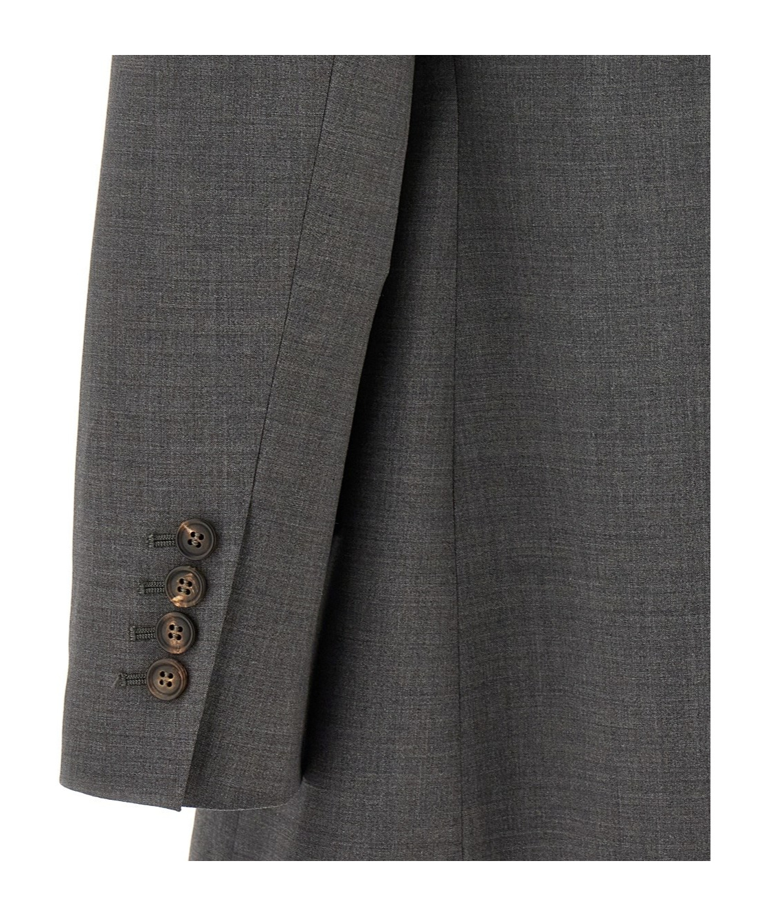Brunello Cucinelli Grey Double-breasted Blazer In Black