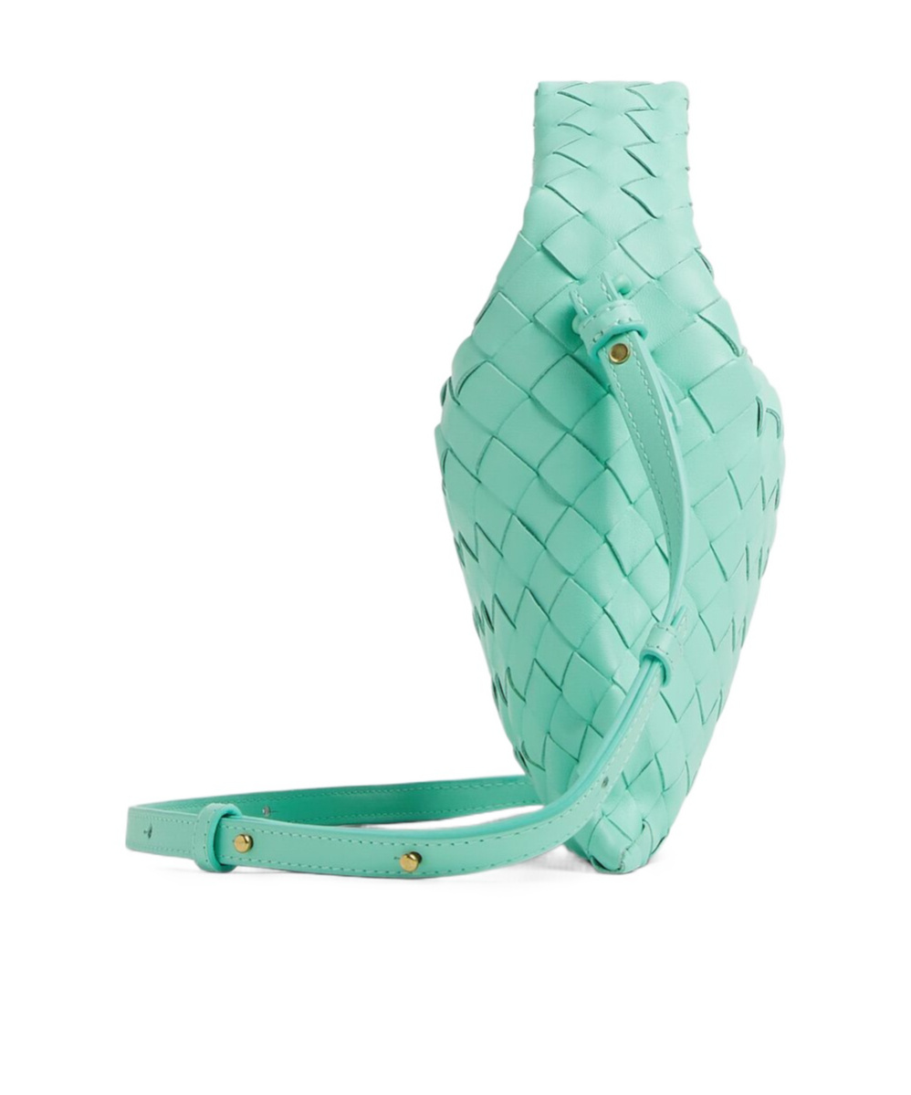 Shop Bottega Veneta Mini Hop In Green