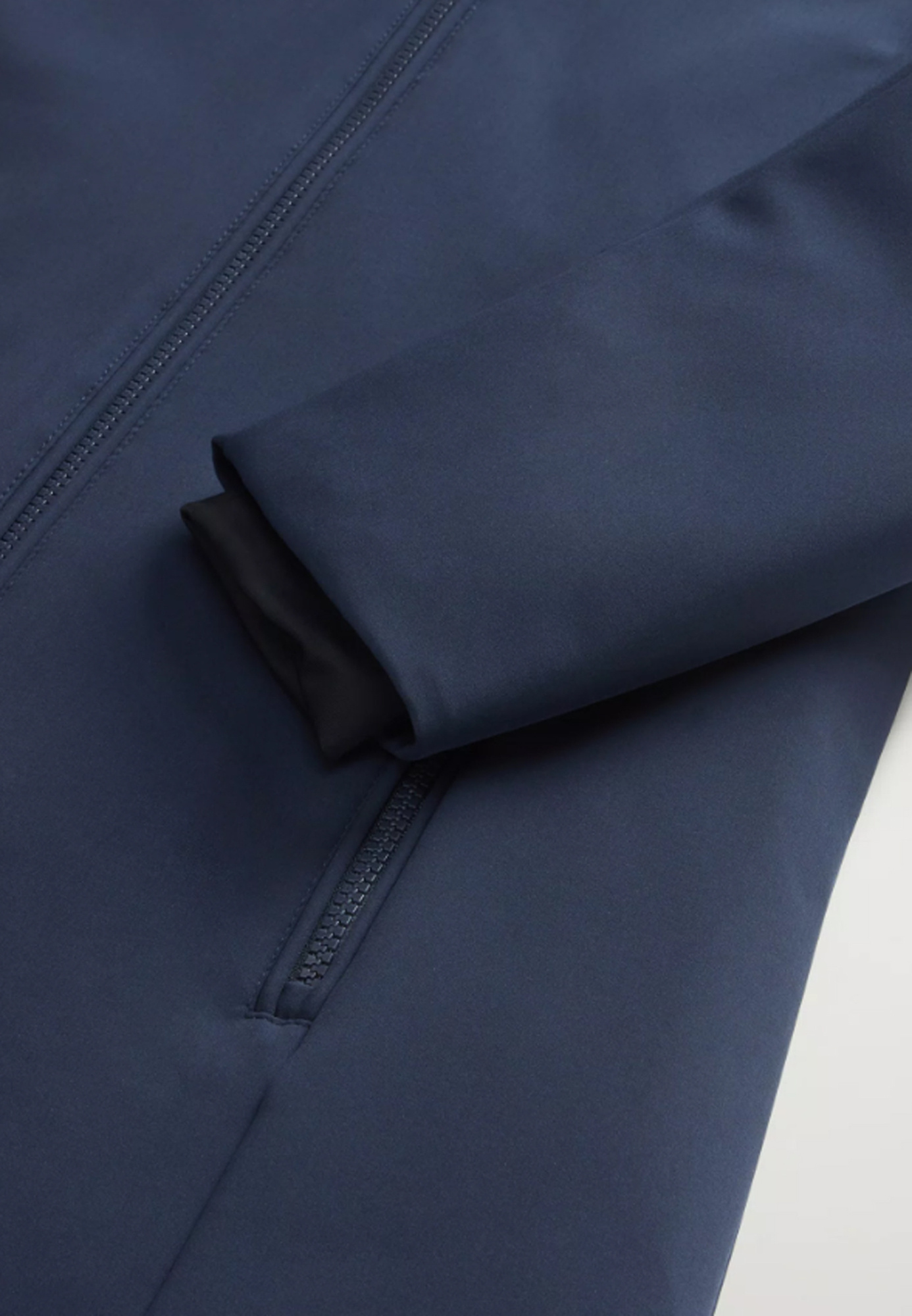 Woolrich Hooded Long Sleeve Quilted Parka Coat In Blue