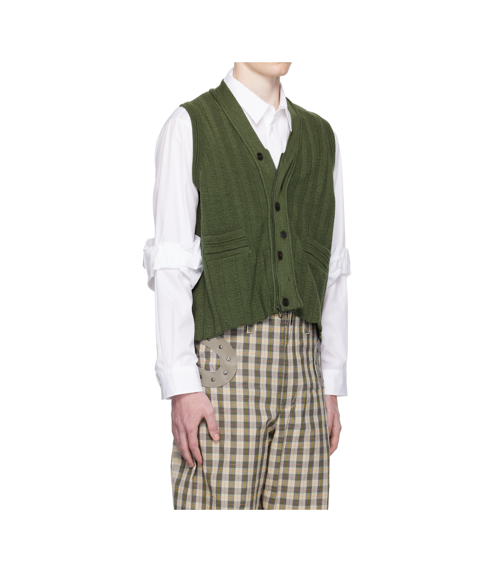 Kiko Kostadinov Striped Casual Pants In Multi