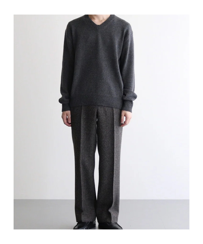 Auralee Belt Loop Casual Pants In Gray