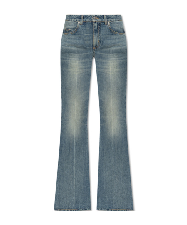 Alexander Mcqueen Boot-cut Leg Denim Pants In Blue