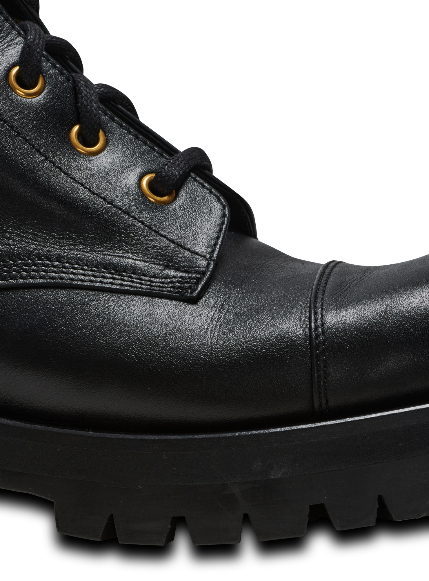 Balmain Combat Ankle Boots In Black