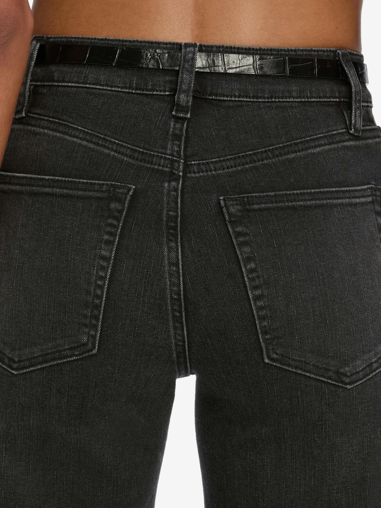 Frame Stretch-cotton Jeans In Black