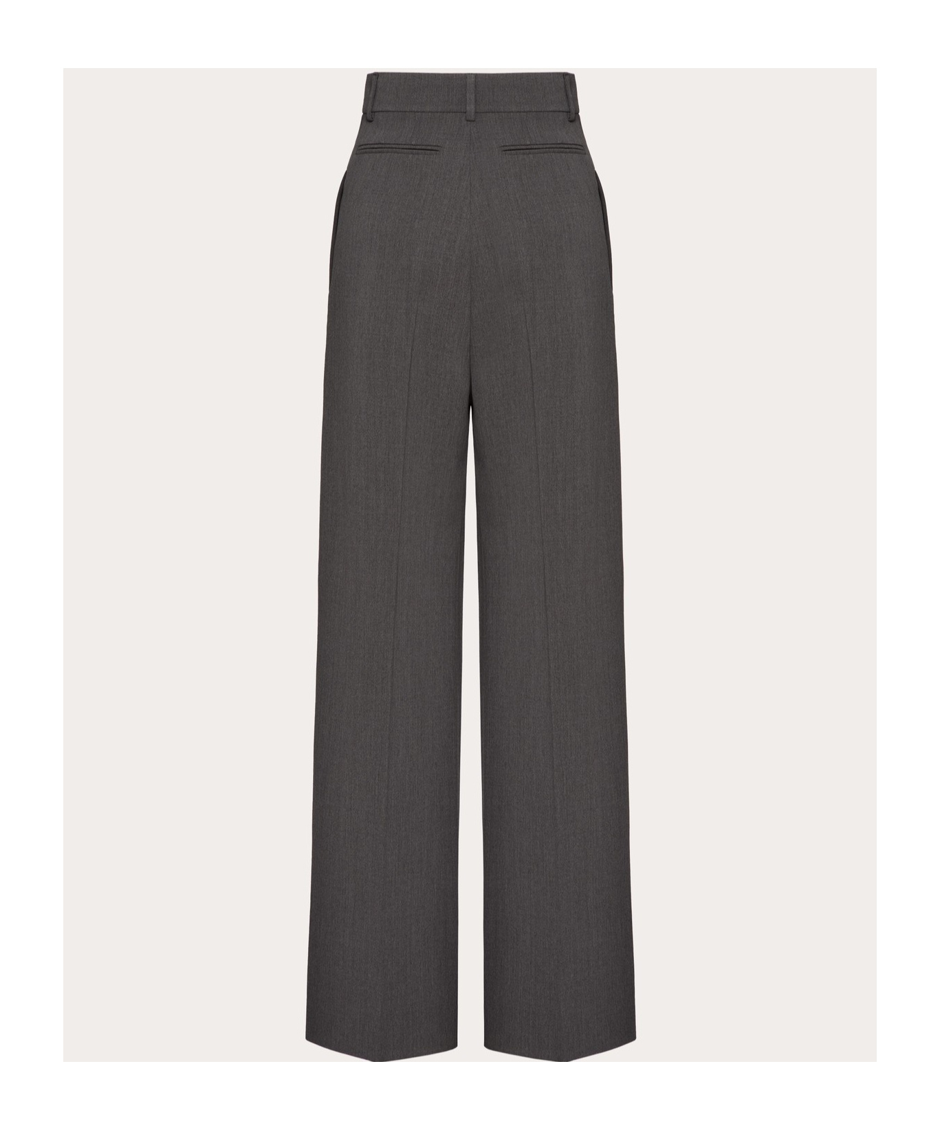 Shop Valentino Active Gabardine Trousers In Black