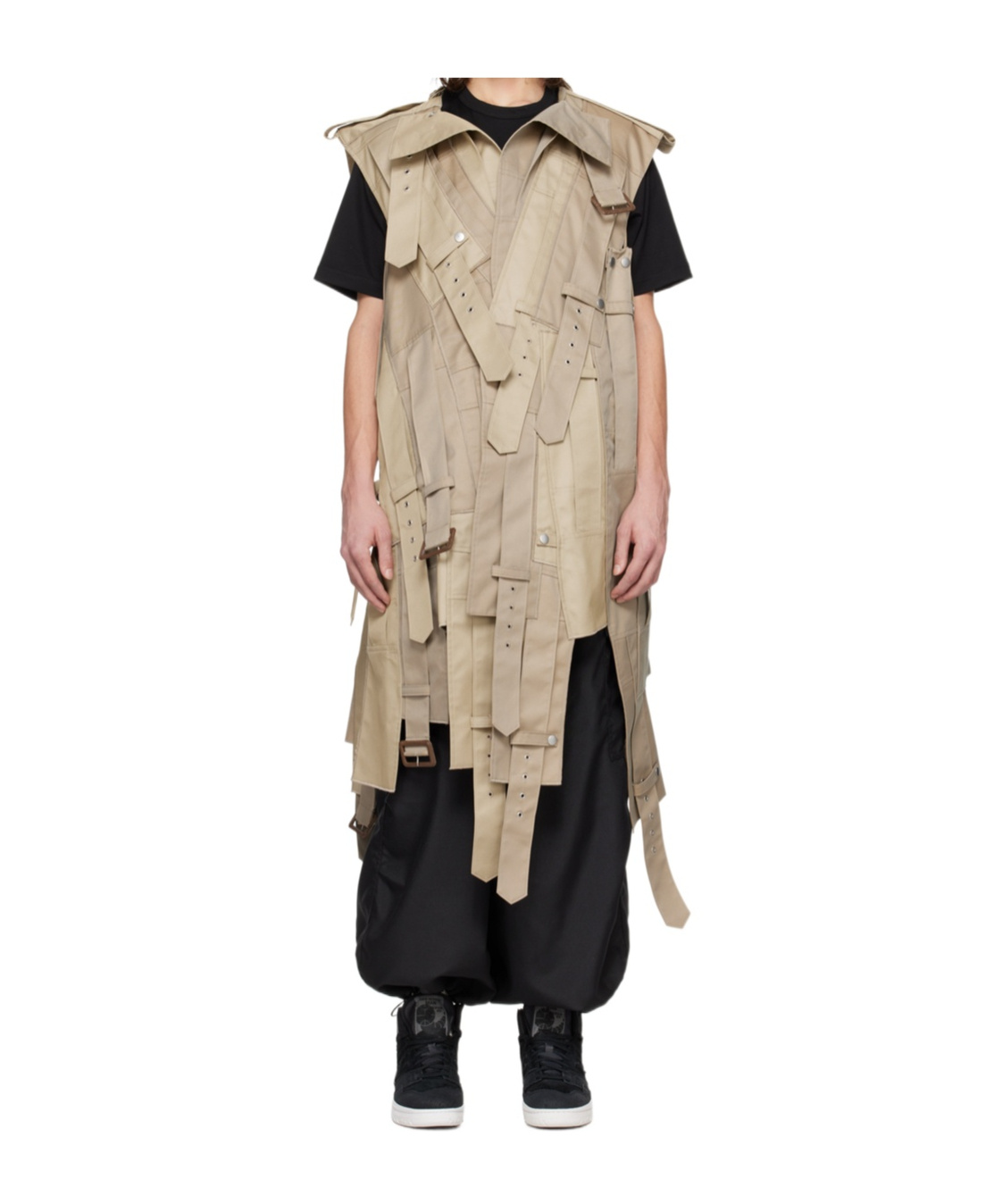 Junya Watanabe Sleeveless Coat In Nude