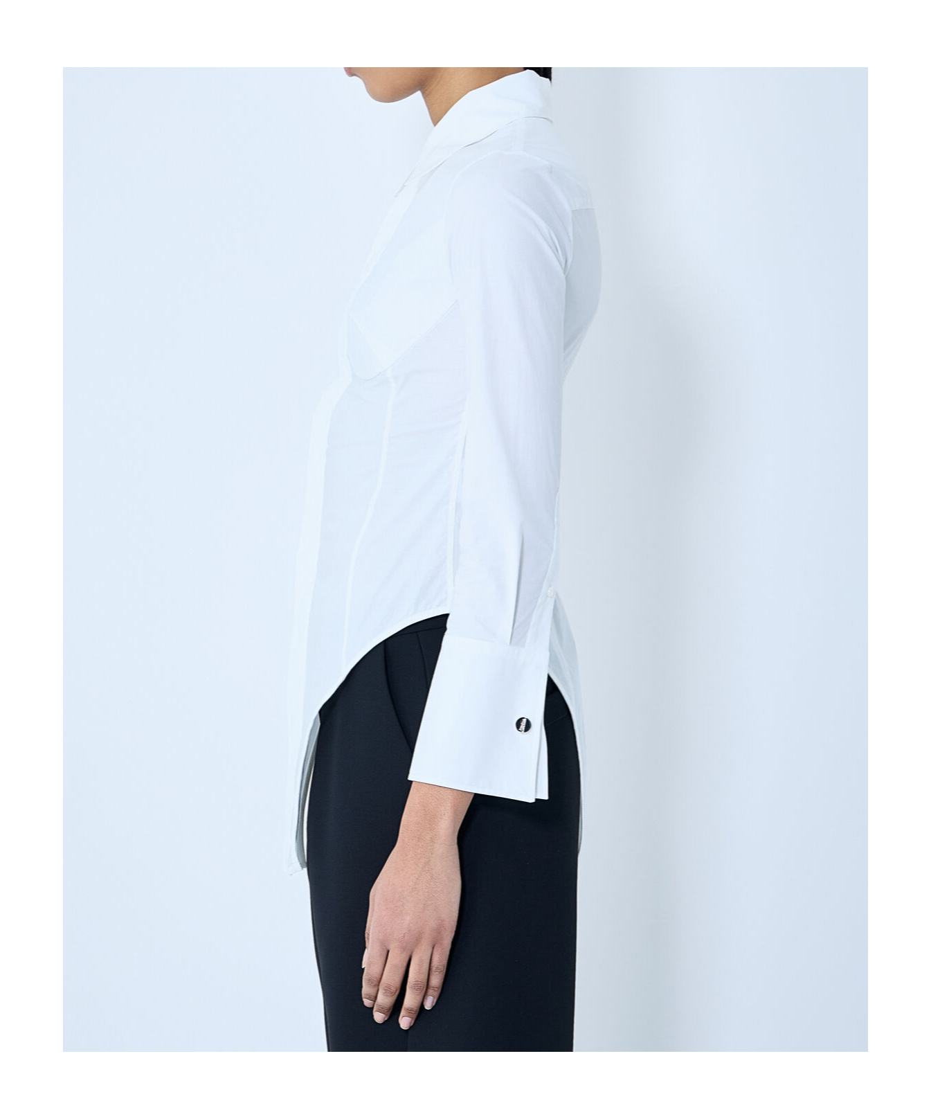 Jean Paul Gaultier Women Corset Shirt In Blue