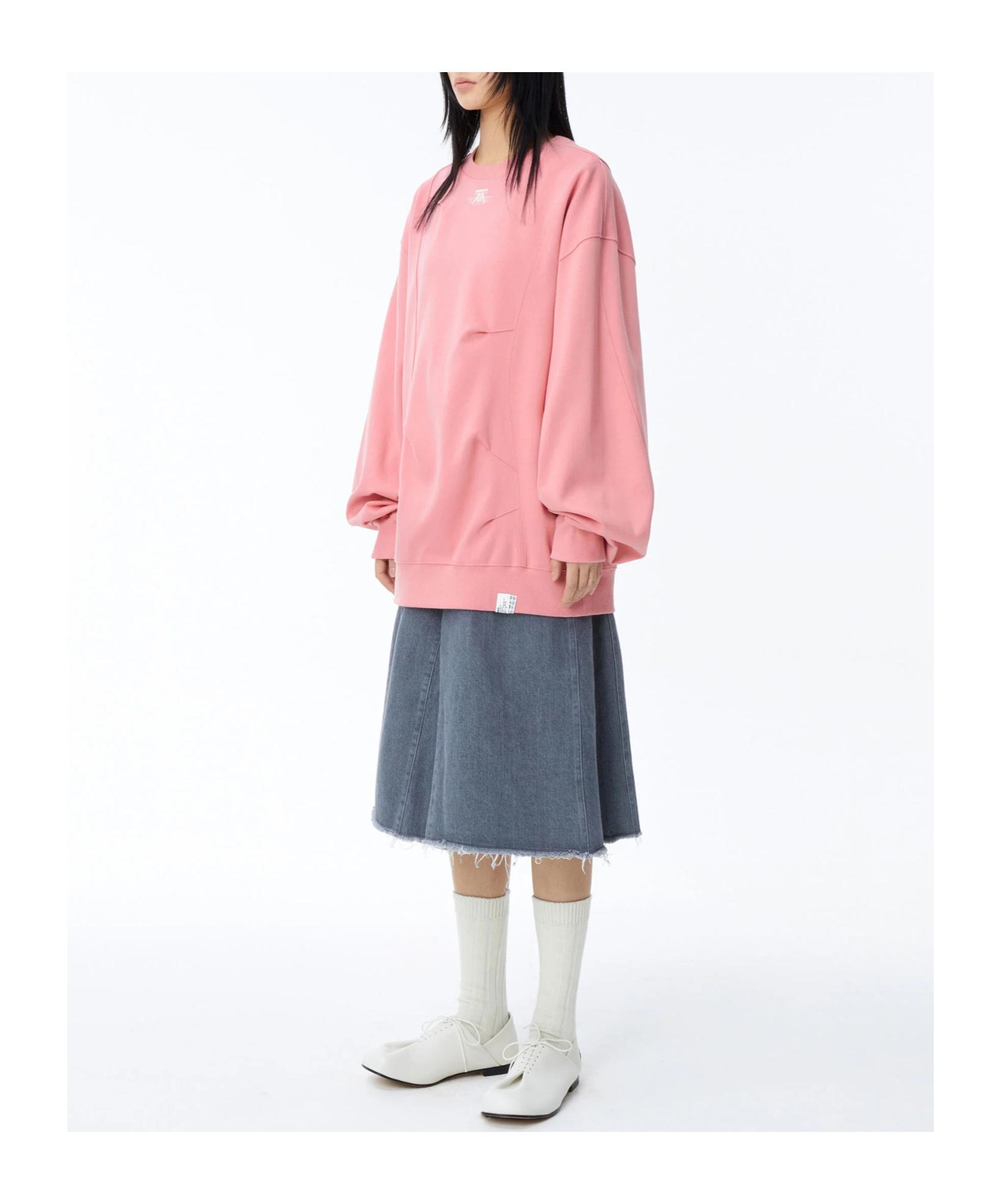 Ader Error Logo Logo Hoodie In Pink