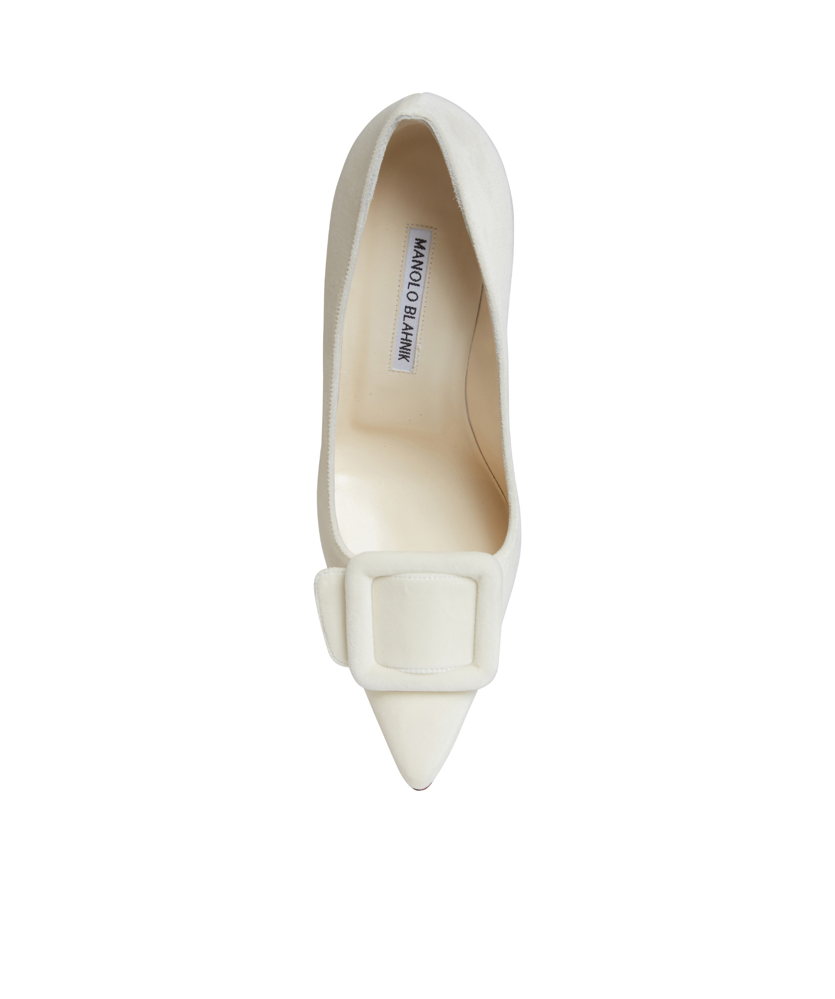 MANOLO BLAHNIK MANOLO BLAHNIK MAYSALEPUMP BUCKLE DETAILED VELVET PUMPS