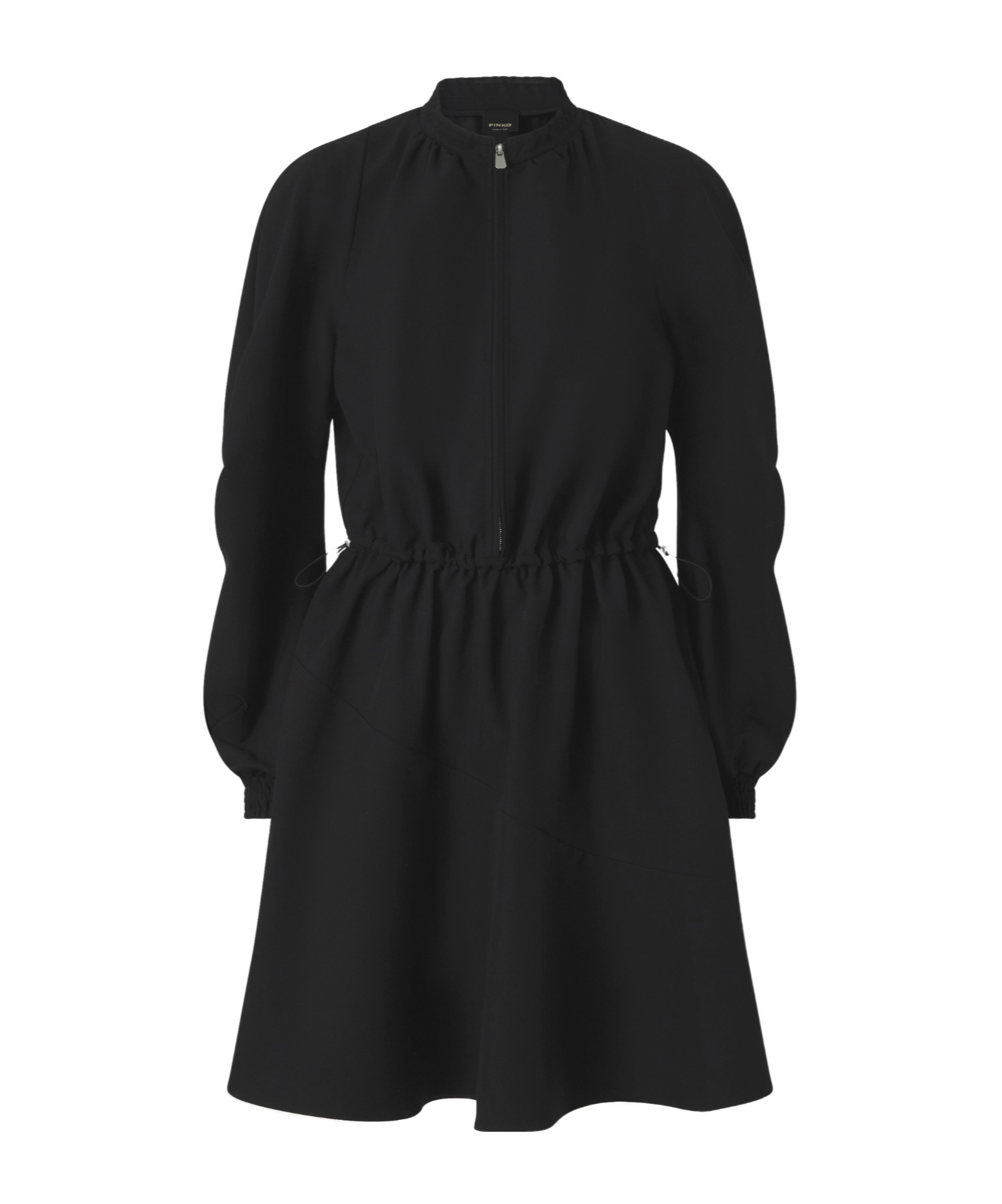 Pinko Mini Dress With Metal Zip In Black