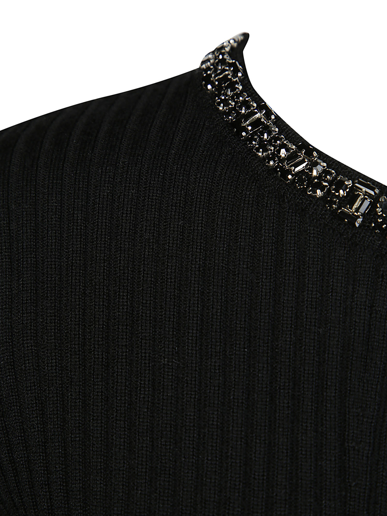 Max Mara Studio Woman Sweater Black Size L Virgin Wool In Black