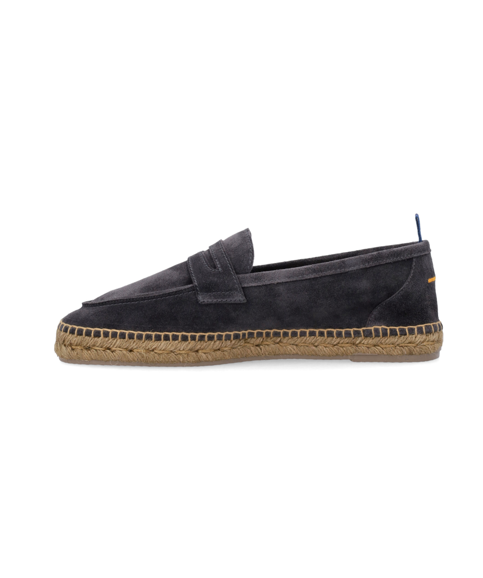 Castaã±er Castaner Suede Slip-on Shoes With Jute-wrapped Sole In Black