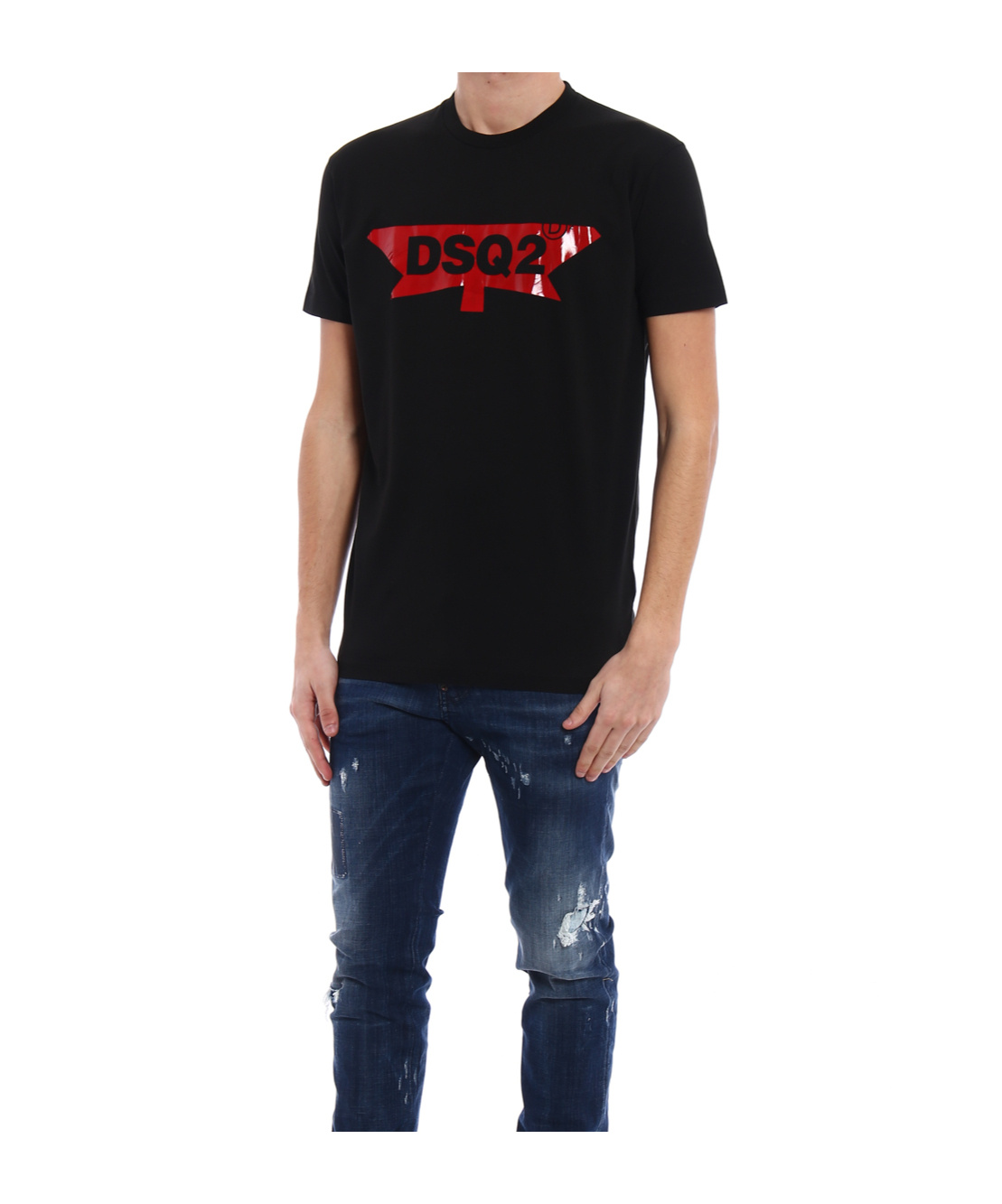 Dsquared2 Logo Printed T-shirt In Black