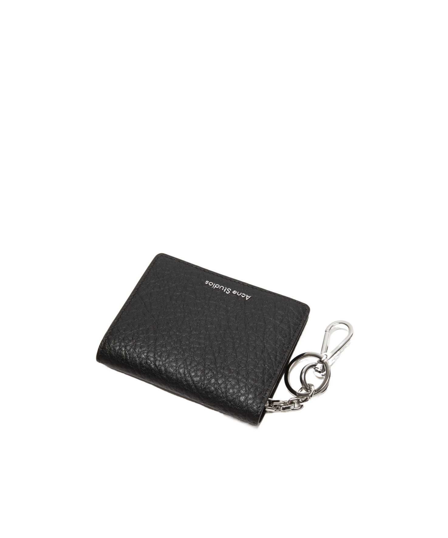 Acne Studios Folded Leather Wallet In Black