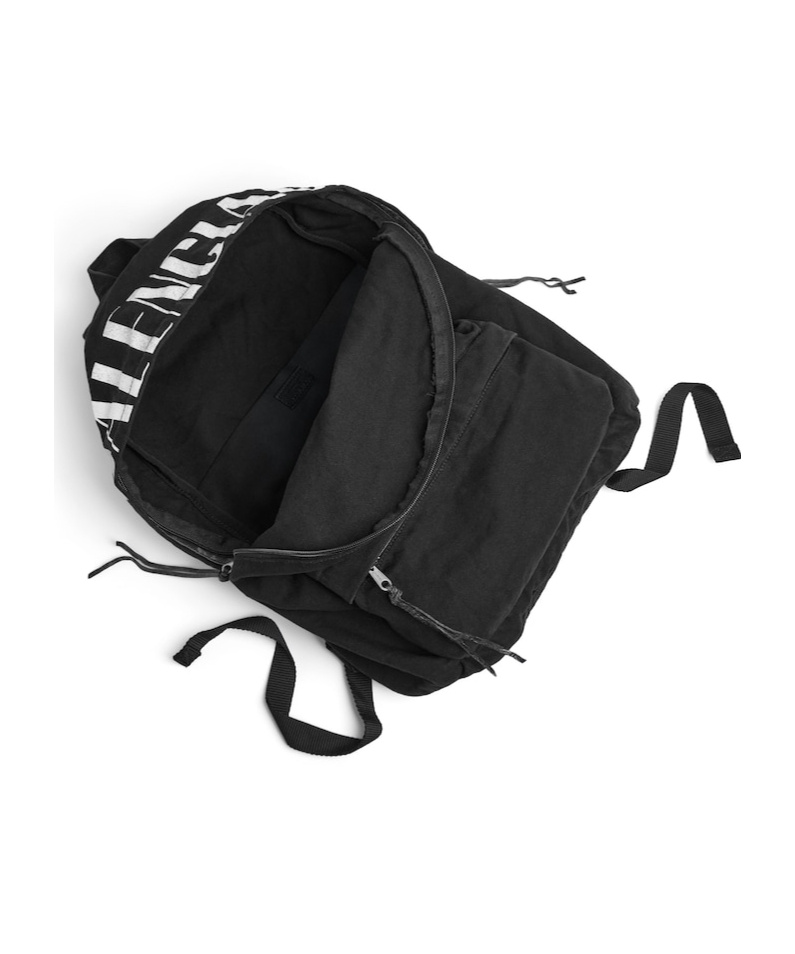 Balenciaga Men's Editor Backpack  In Black/white In Black/white
