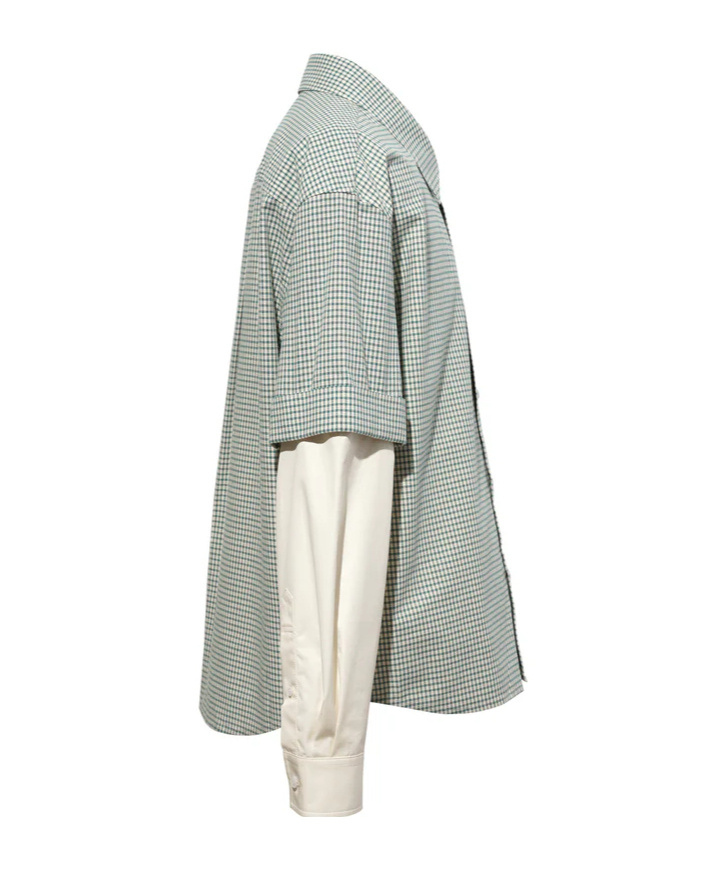 We11 Done Detachable Sleeves Shirt In Gray