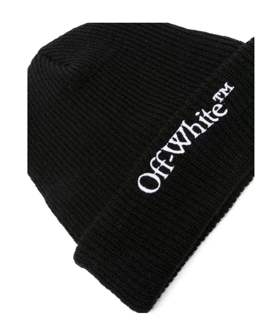 Off-white Rib Hat In Black