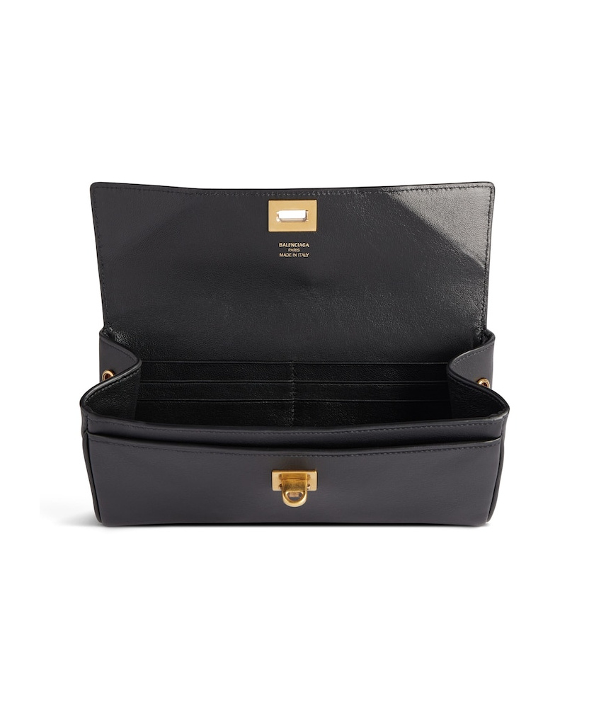 Balenciaga Long Black Wallet In Black