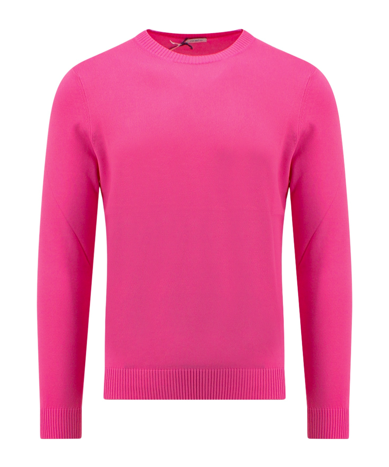 Malo Crew Neck Knitted Sweater In Pink