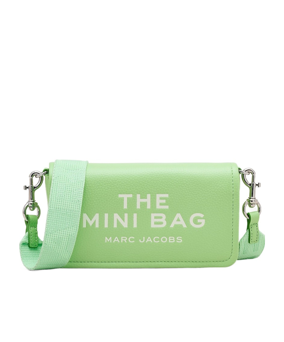 Marc Jacobs The Mini Leather Crossbody Bag In Green