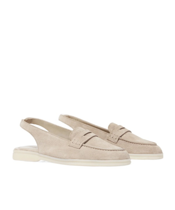 Scarosso Leila Loafers In Neutral
