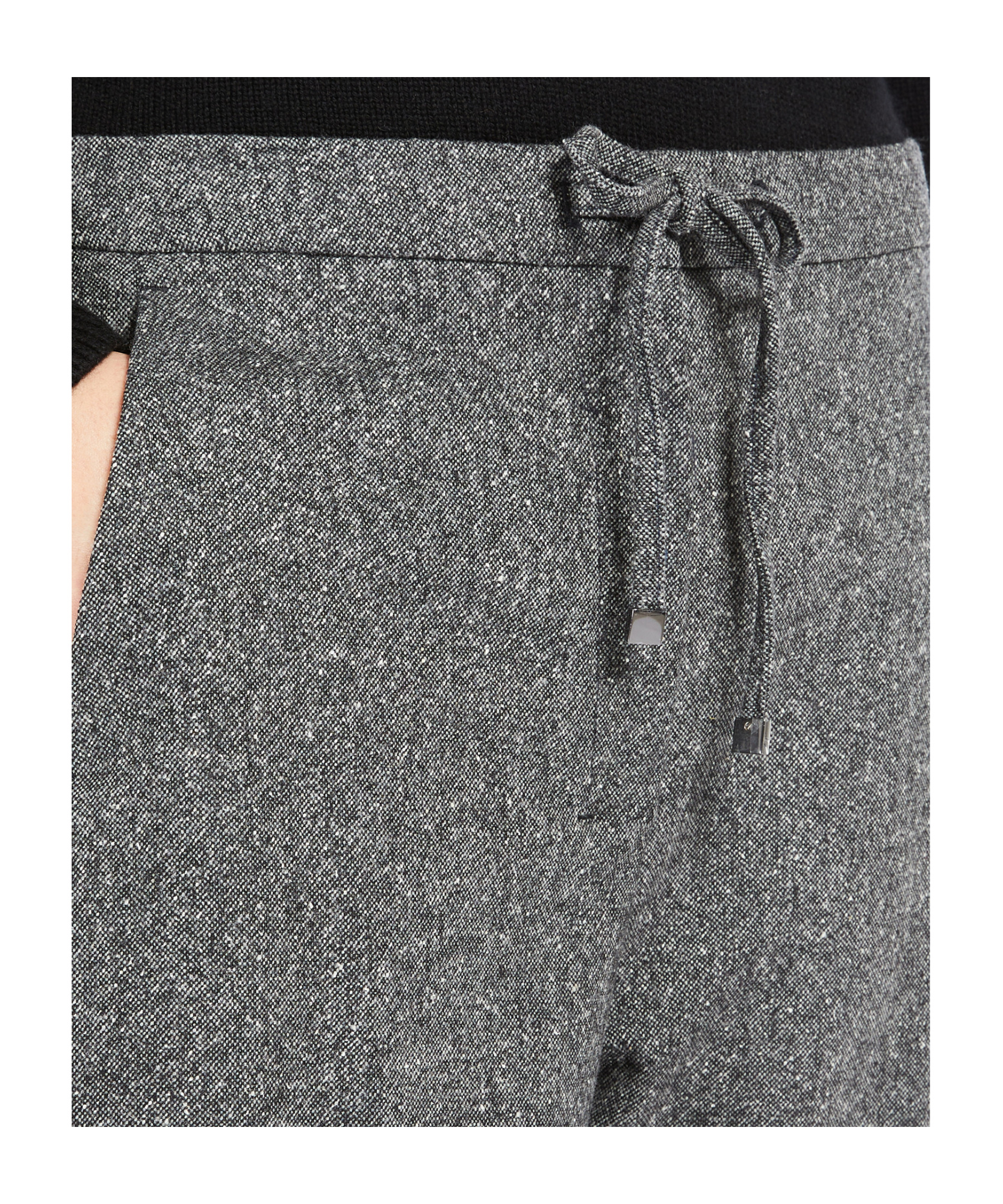Max Mara Wool Wide-leg Sweatpants In Gray