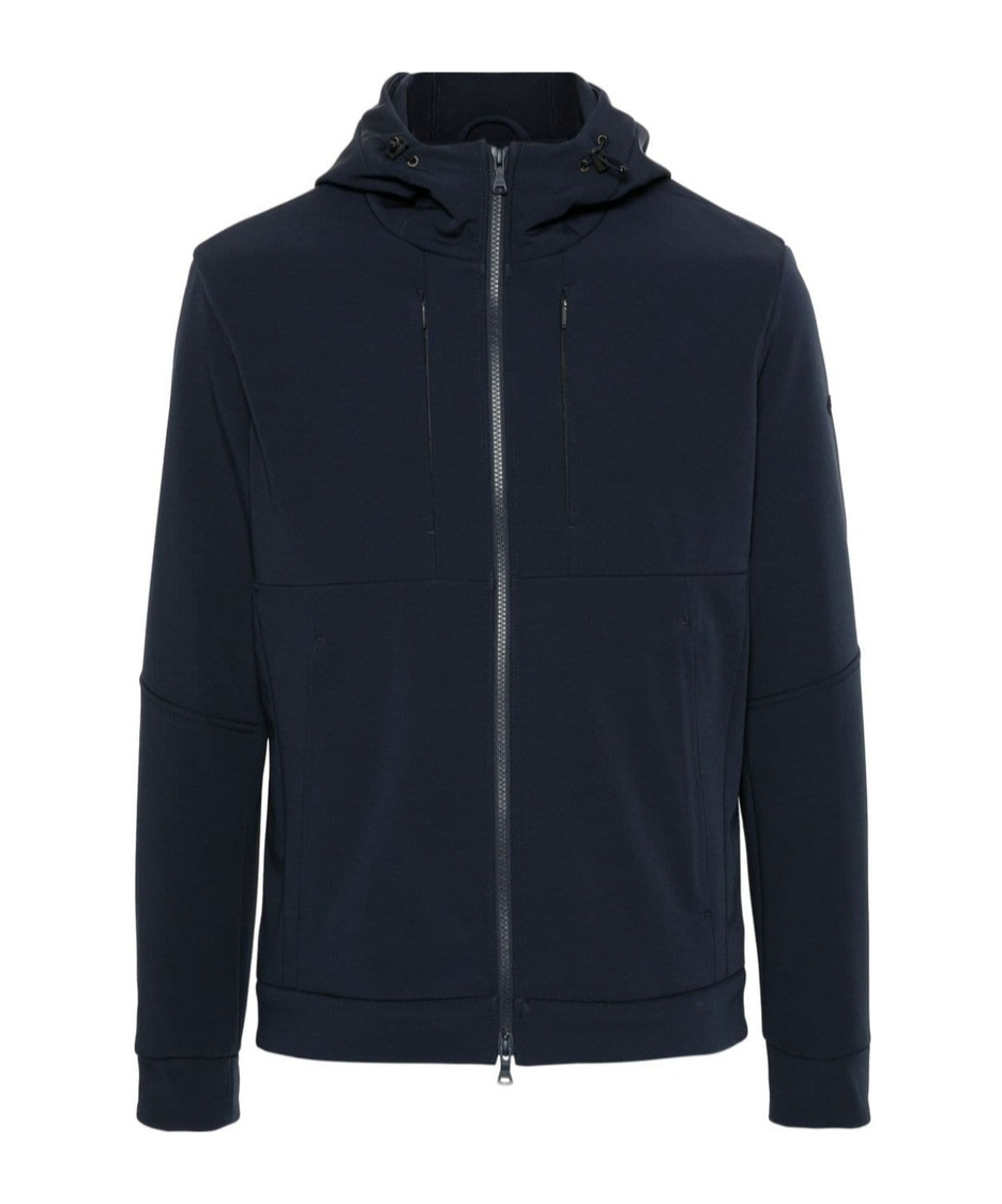 Paul & Shark Hooded Shell Jacket In Black