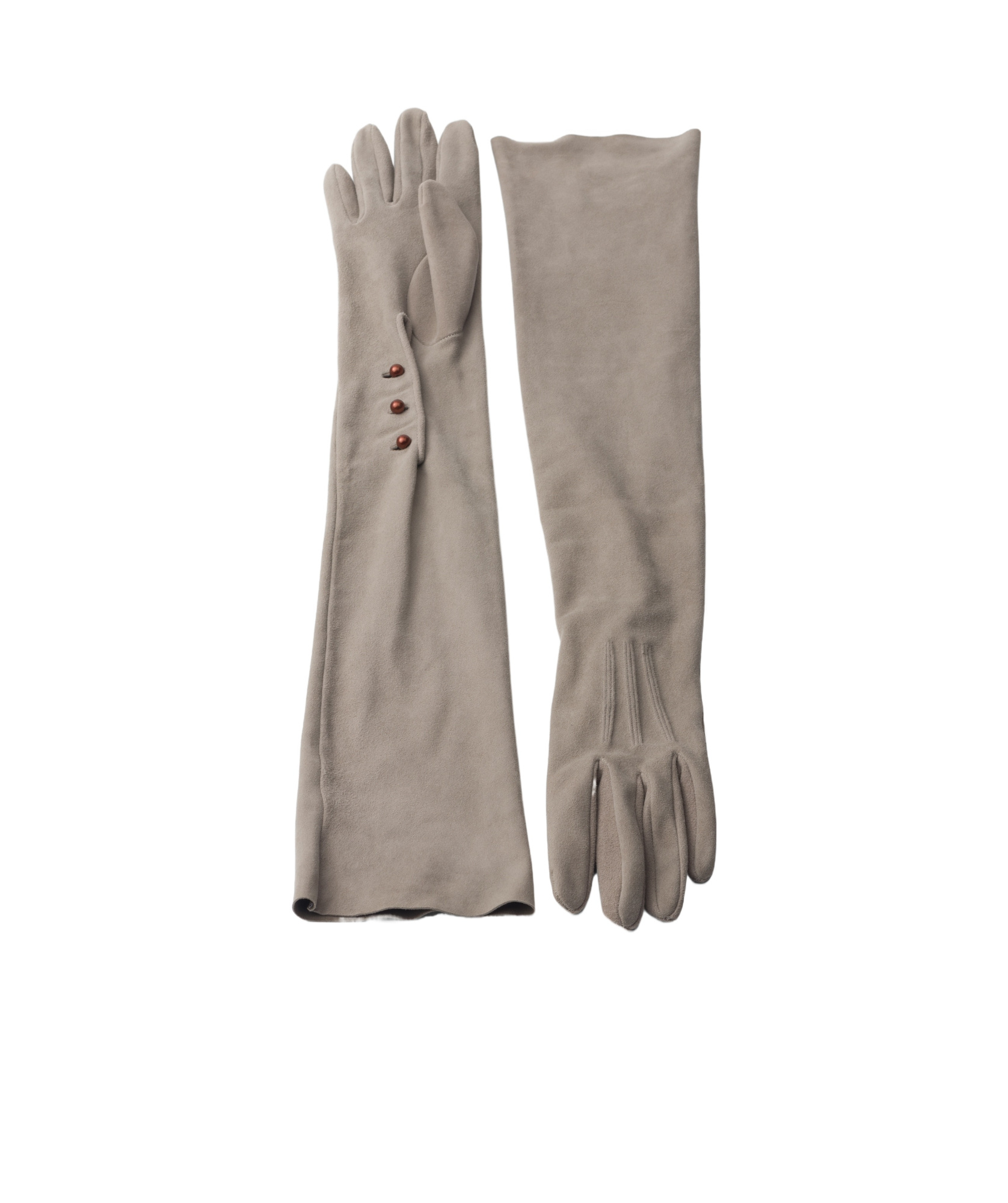 Prada Handschuhe Aus Wildleder In Cloud Gray