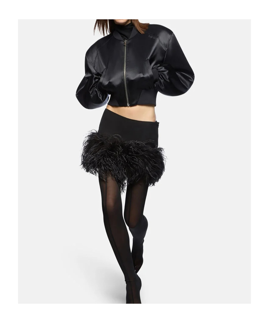 Attico Bomber Black In Black