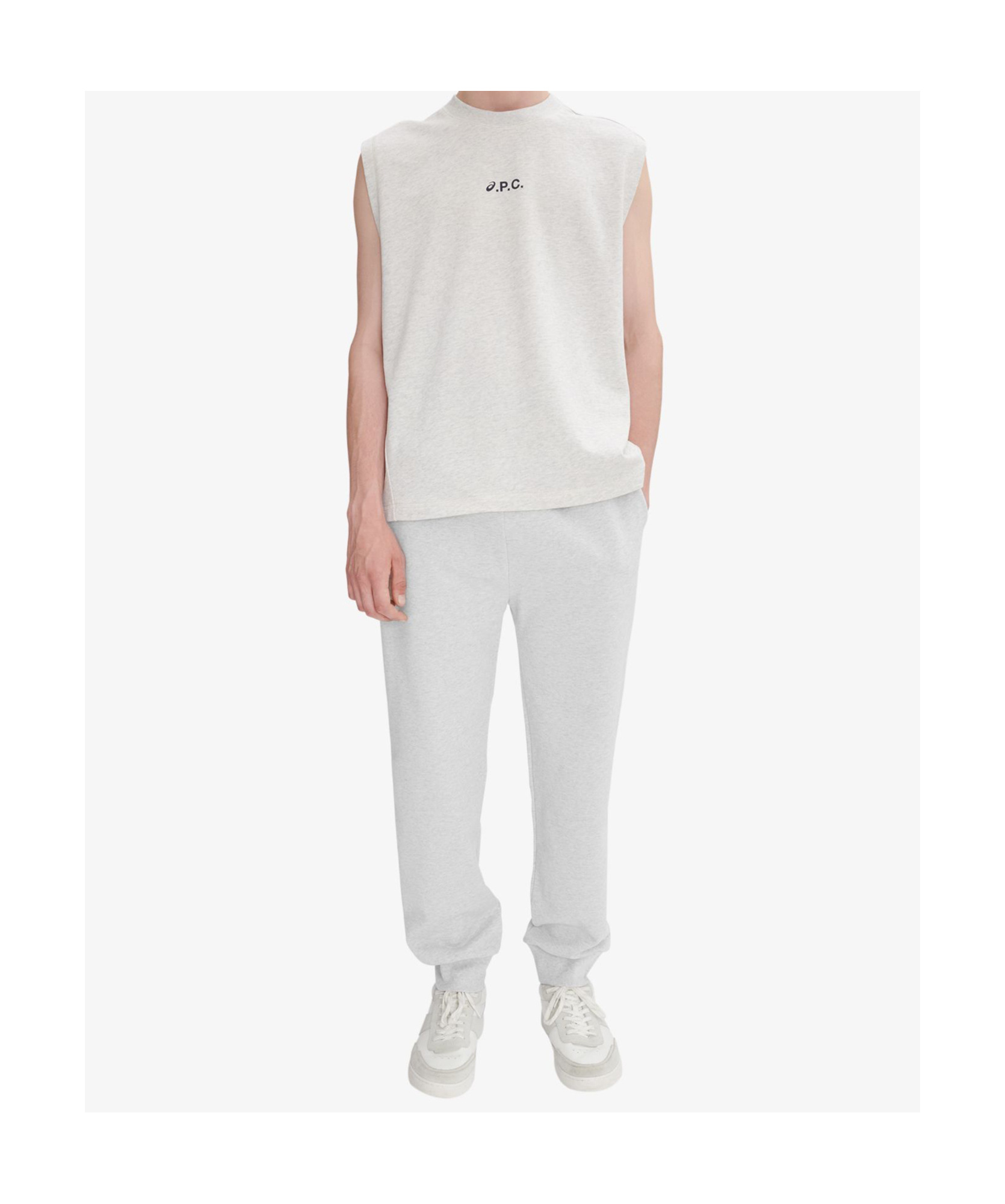 Apc Gray Asics Edition Hill Sweatpants In White