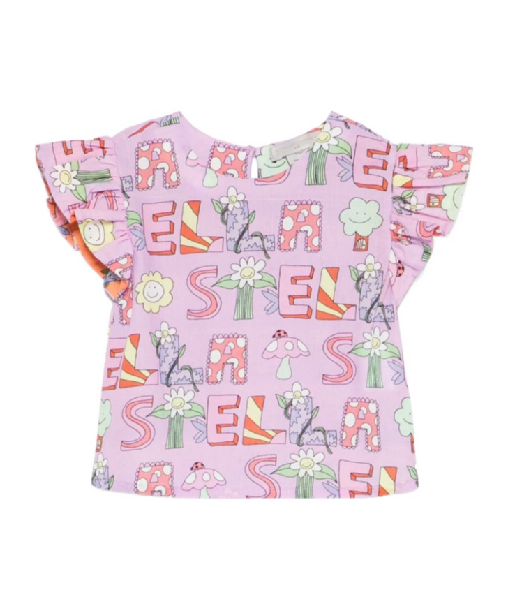 Stella Mccartney Pattern Blouse In Pink