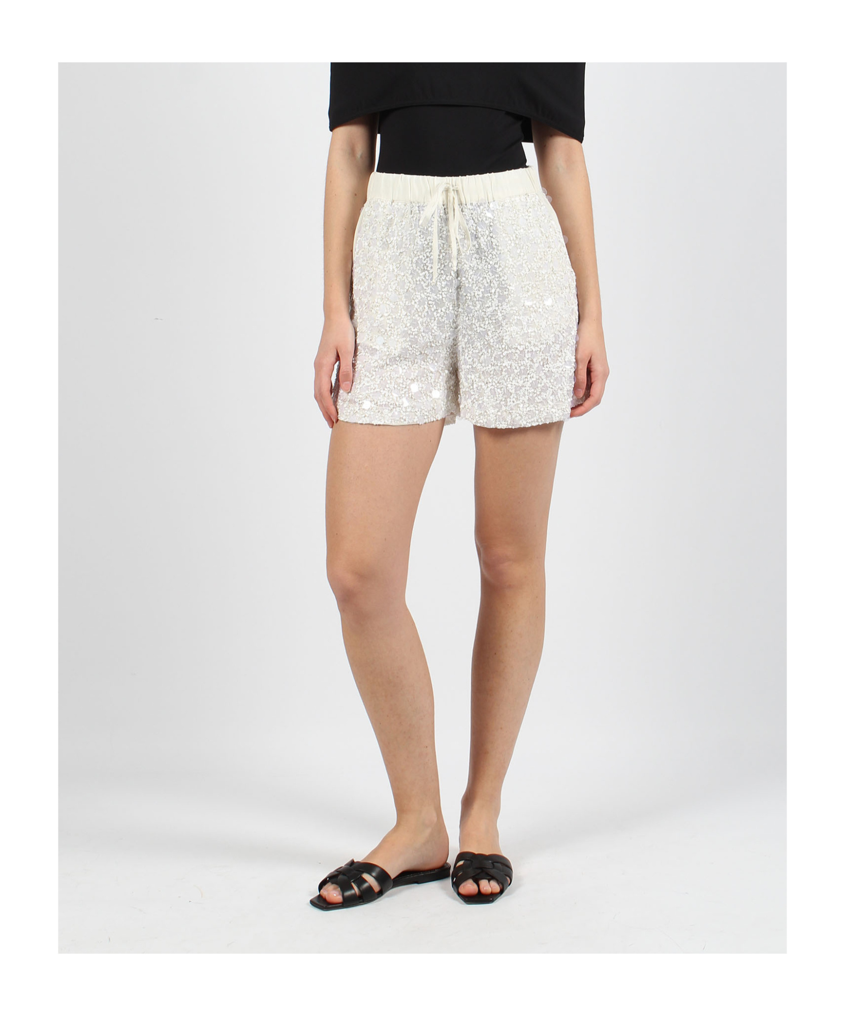 P.a.r.o.s.h Galassia Sequin-embellished Shorts