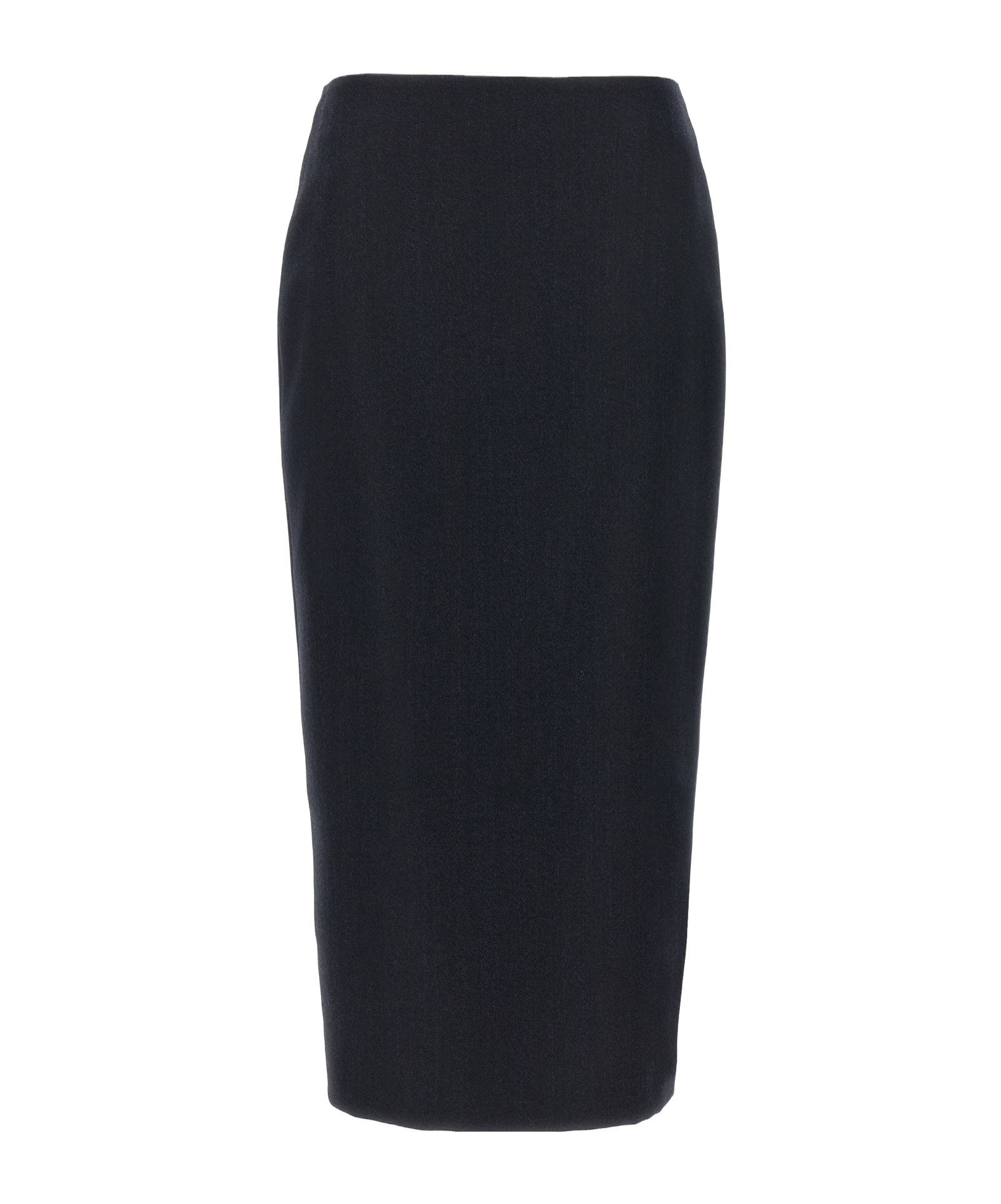Blazé Milano Blaze Milano Maine Sussex Longuette Wool Midi Skirt In Blue