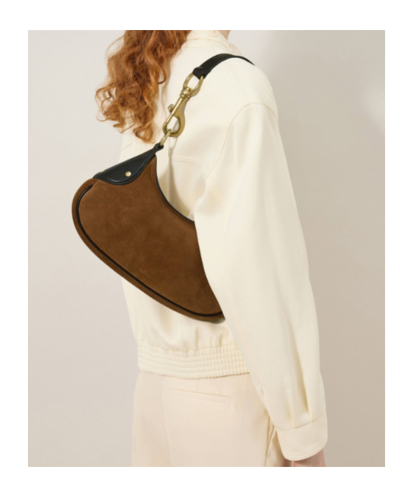 Mulberry Vintage Oak Leather Small Hackney Shoulder Bag In Brown