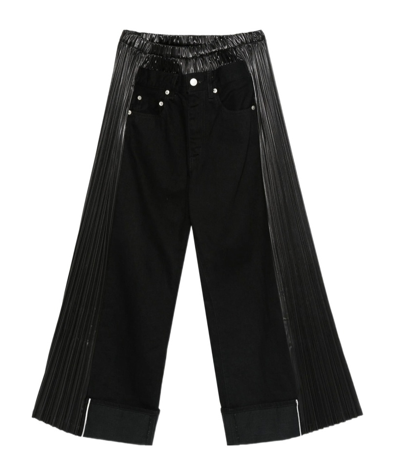 Junya Watanabe Rolled-hem Casual Pants In Black