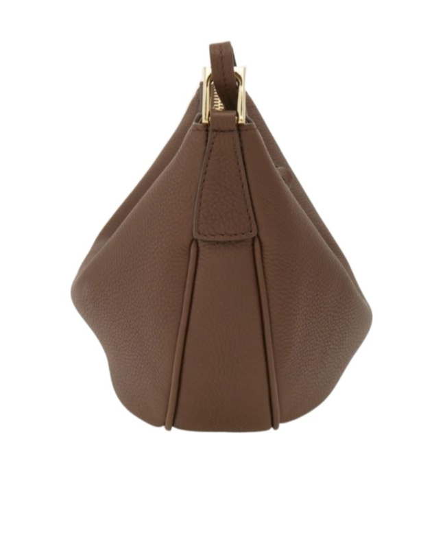 Ferragamo Semi-moon Small Stray Bag In Brown