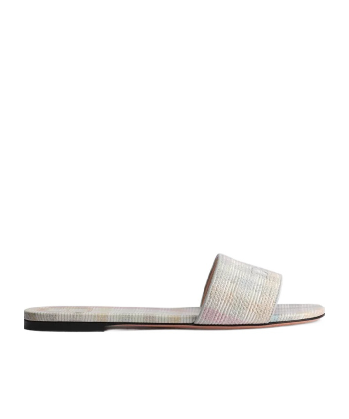 Dior Open-toe Slippers In White